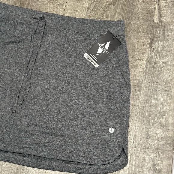 Women’s Skechers 3XL 24 - 26 Drawstring Skort Skirt Woven Gray Activewear NWT - Picture 6 of 10